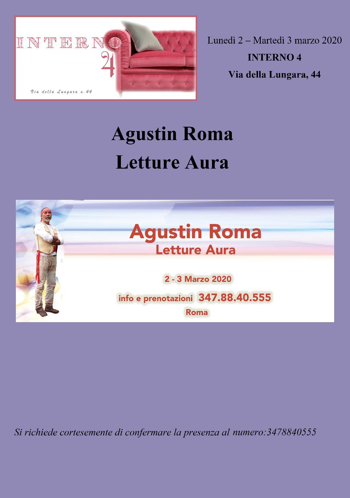 Agustin Roma e le letture Aura ad Interno 4