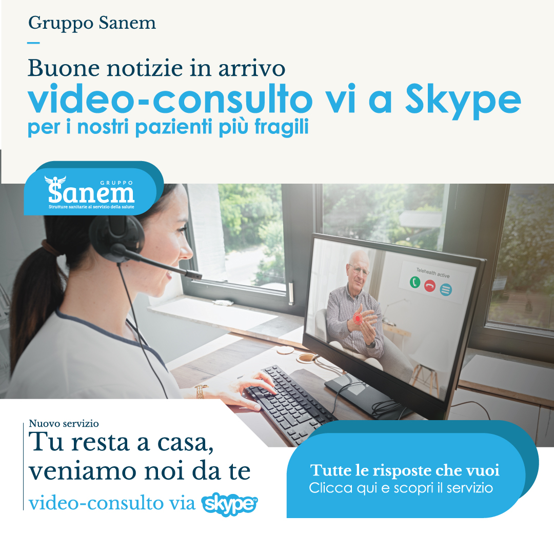 Gruppo Sanem  - Poliambulatori a Roma – ti sono vicino attivando un nuovo servizio di video-consulto