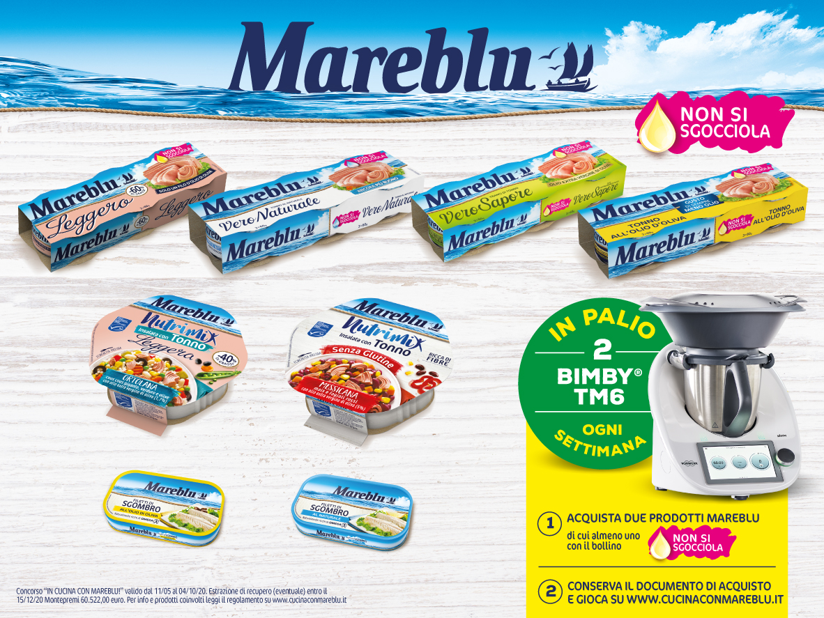 Attivo fino al 4 ottobre il concorso “In cucina con Mareblu!” 