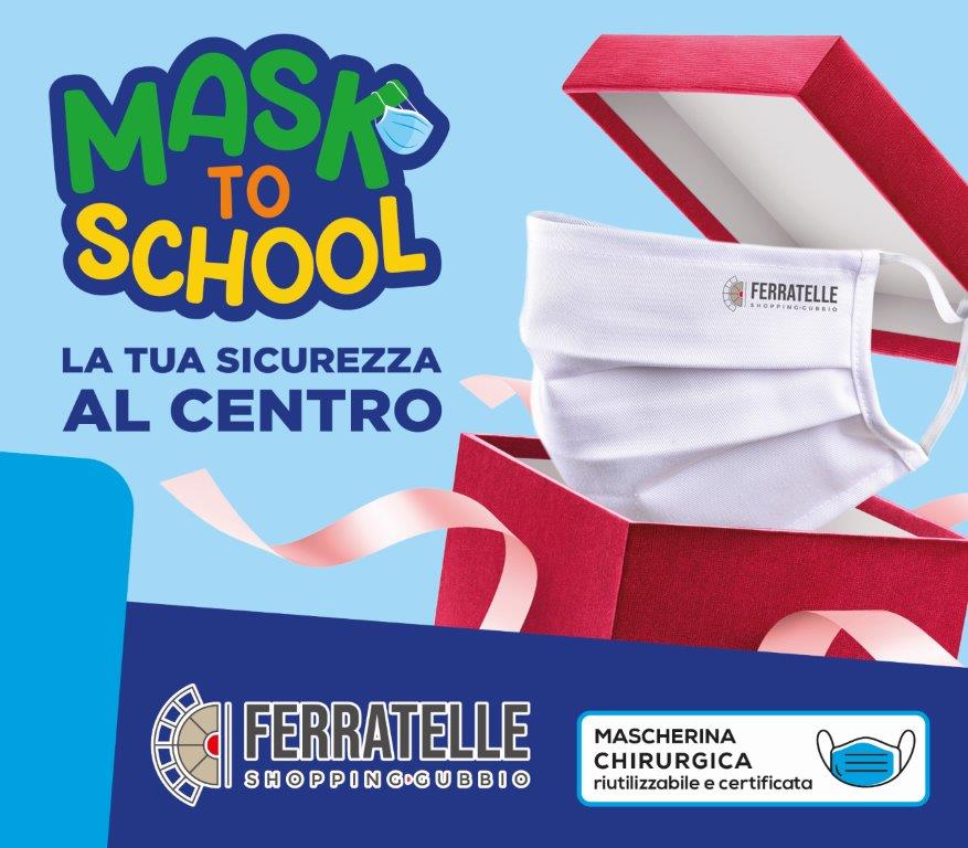 Il Centro Commerciale Ferratelle presenta “MASK TO SCHOOL”