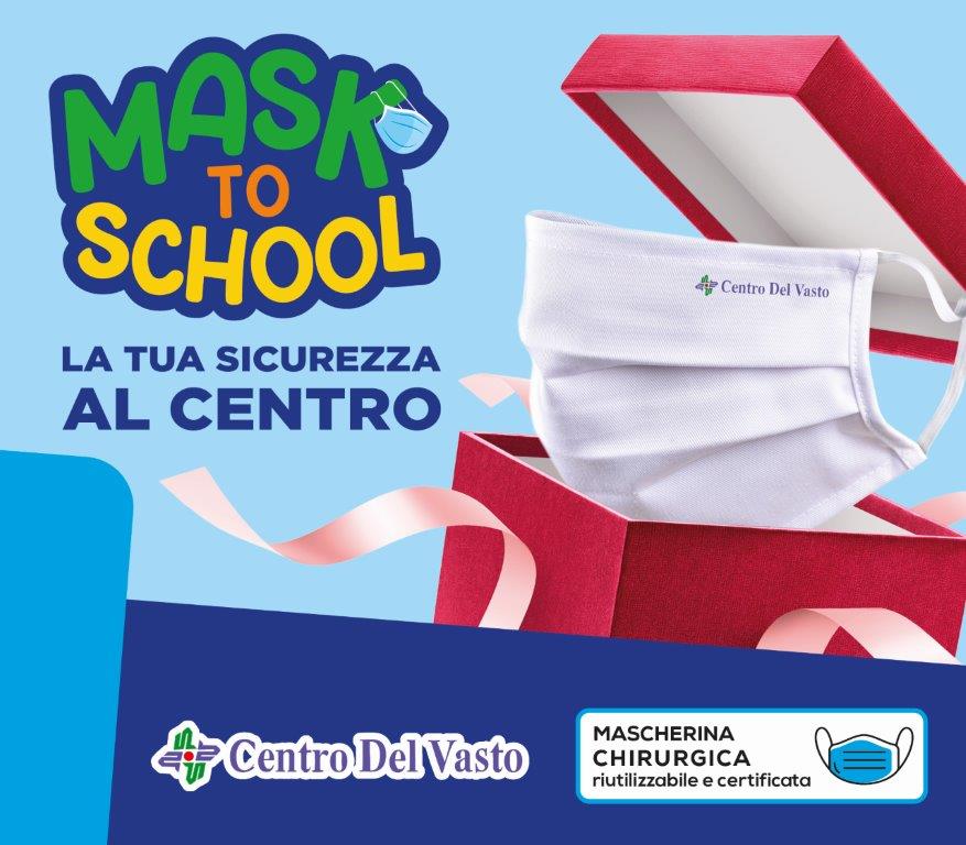 Provincia di Chieti: Il Centro Commerciale Del Vasto presenta “MASK TO SCHOOL”