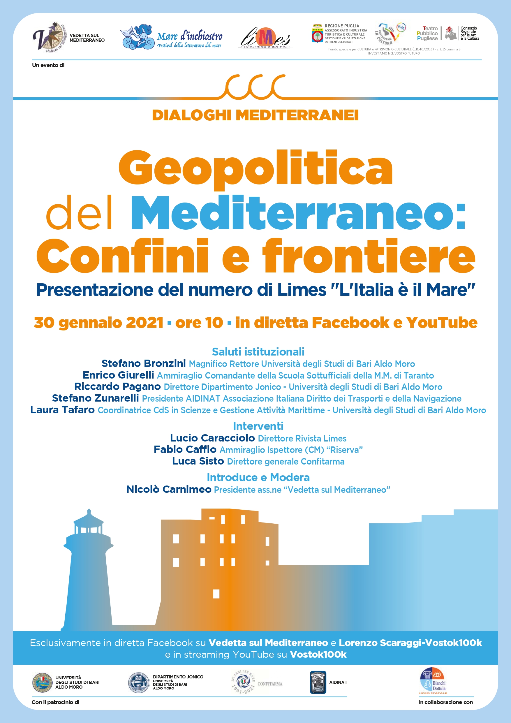 “Geopolitica del Mediterraneo: confini e frontiere”