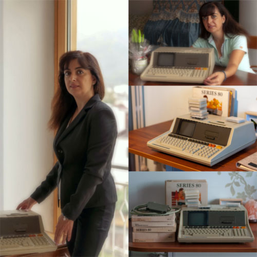 Hewlett Packard HP85 il computer vintage portatile all-in-one con tastiera integrata