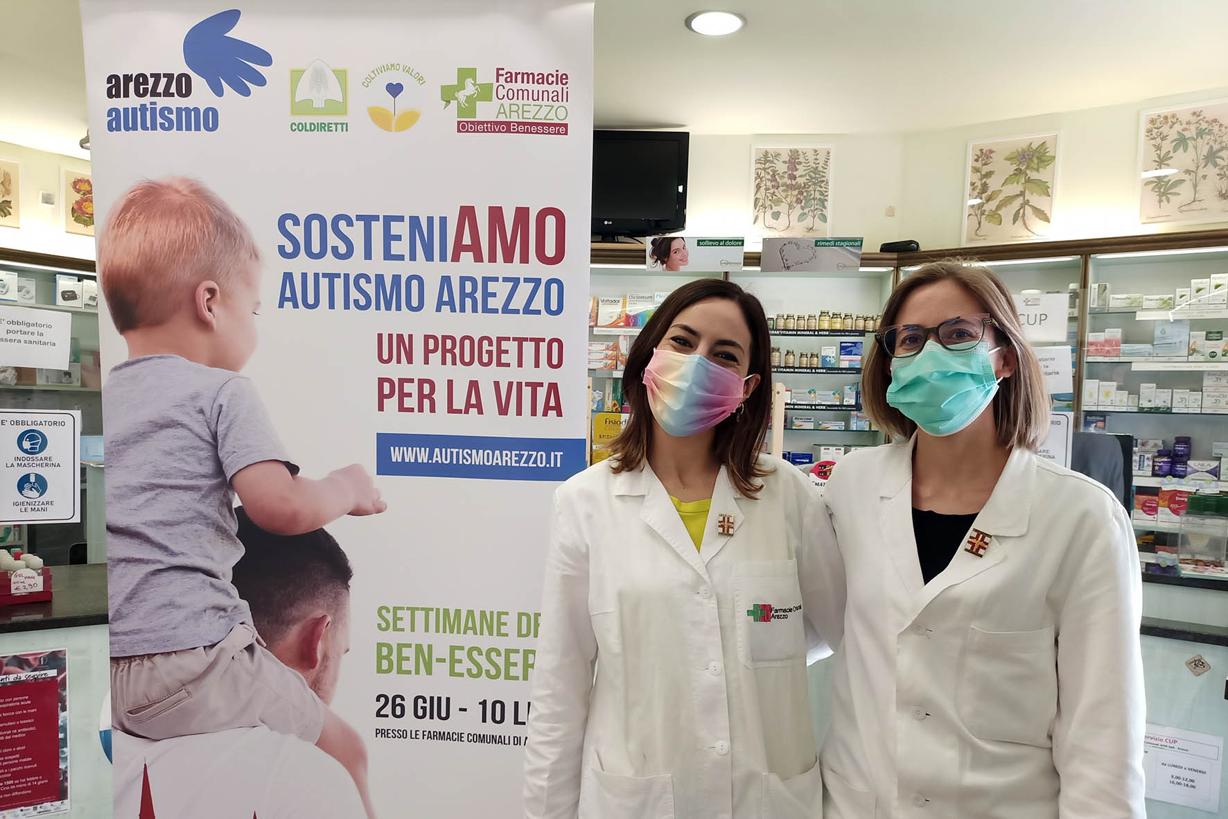 Le Farmacie Comunali ospitano la campagna “SosteniAMO Autismo Arezzo”
