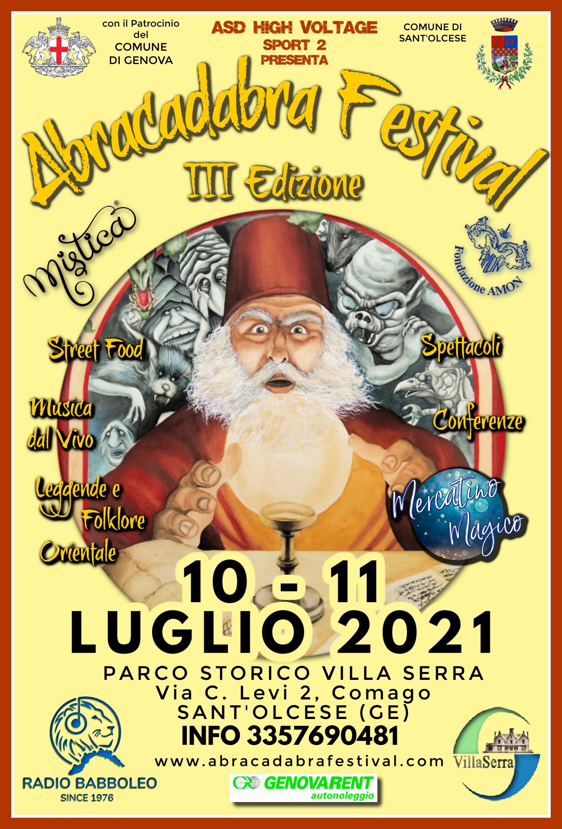 Abracadabra Festival III Edizione - 10 e 11 Luglio Genova - Magia, Spettacoli e Cultura in un parco incantato