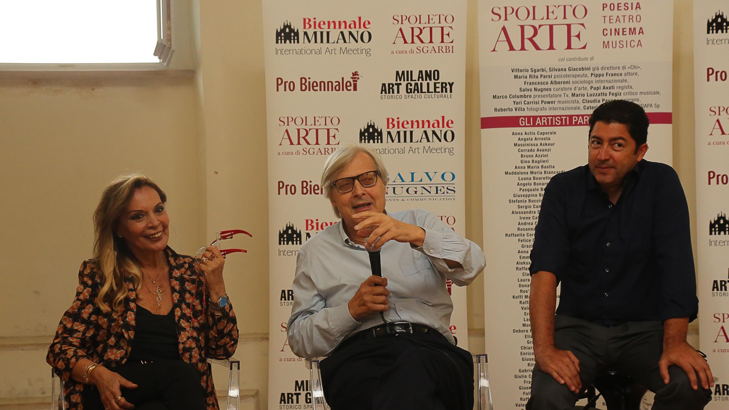 Spoleto Arte: Salvo Nugnes, Vittorio Sgarbi e tanti altri all’inaugurazione della mostra internazionale 
