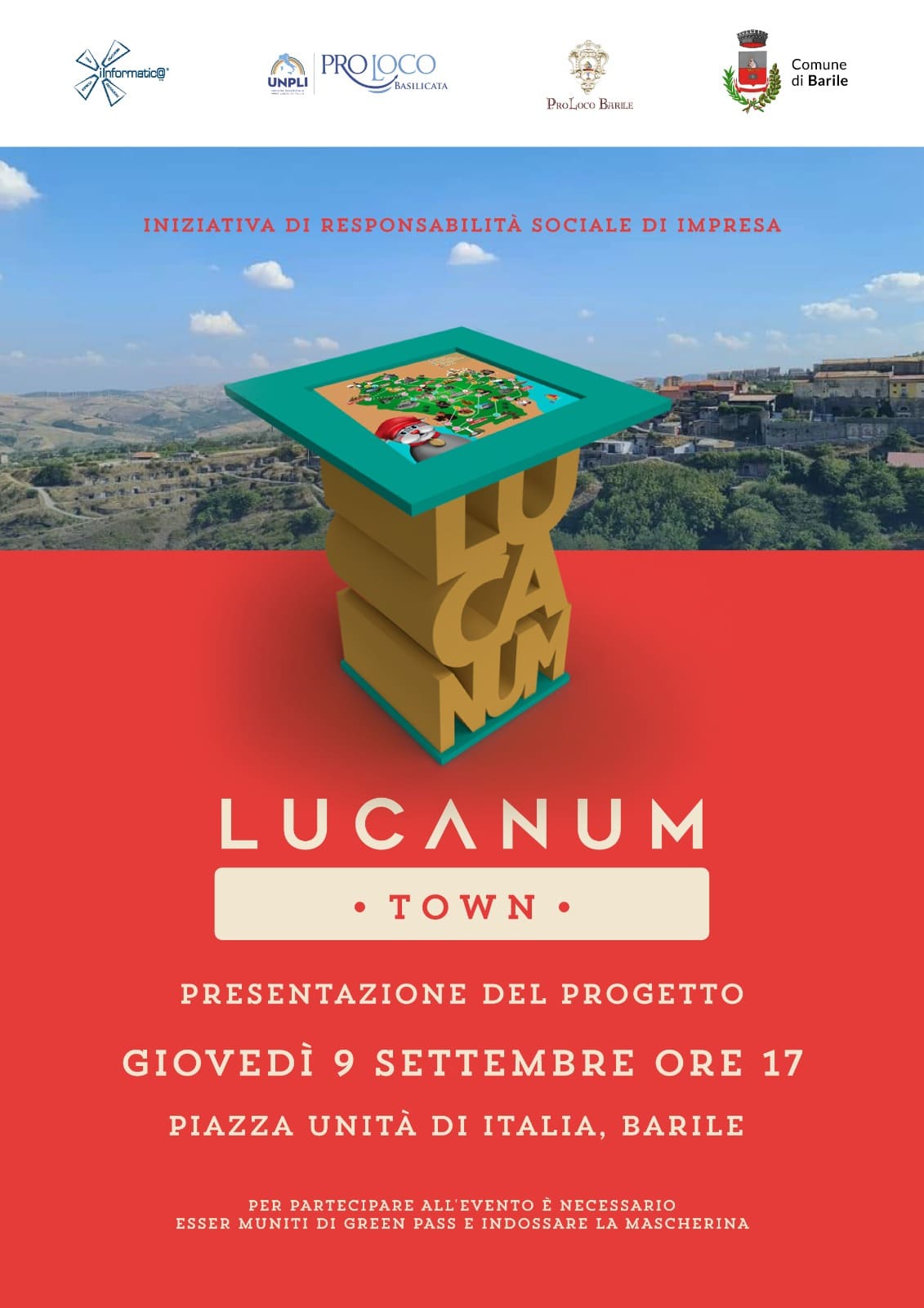 Innoviamo e riprendiamo insieme la socialità con Lucanum Town
