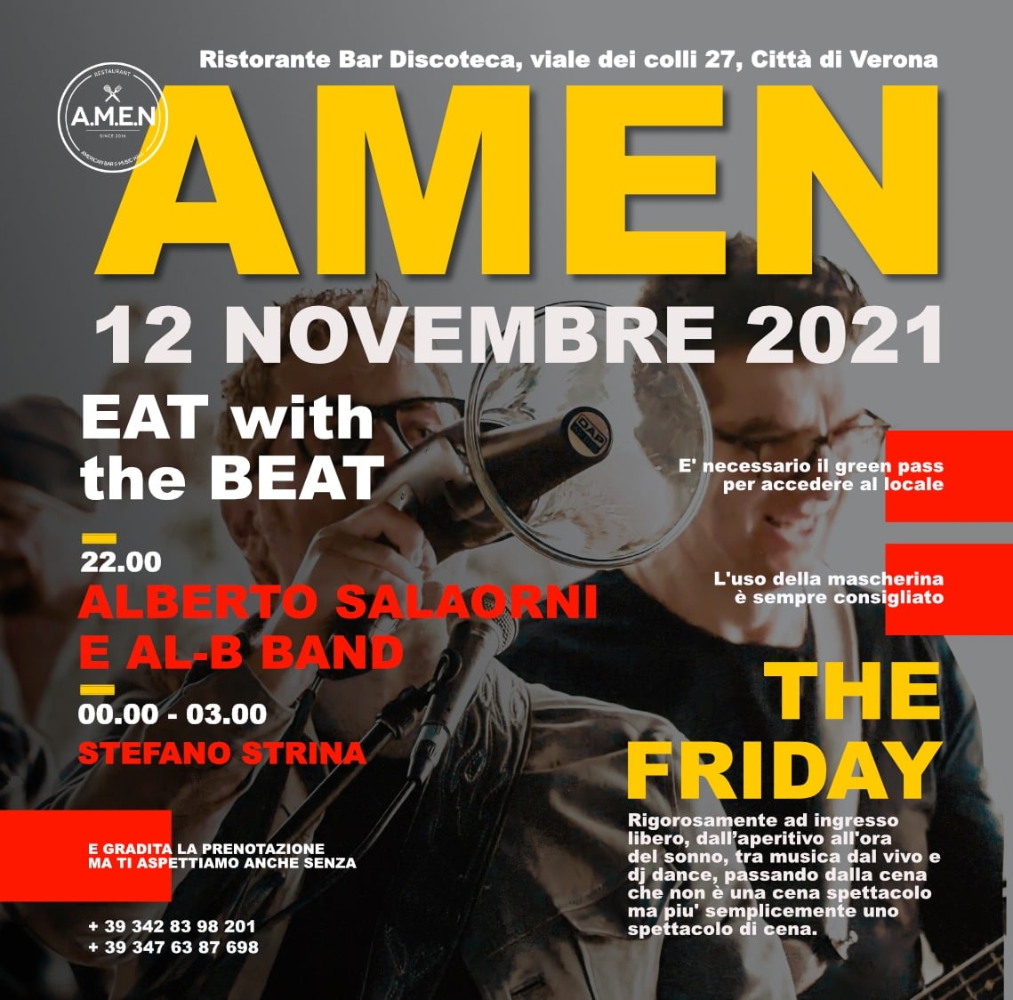  Alberto Salaorni & AL-B.Band all'Amen - Verona il 12 novembre '21