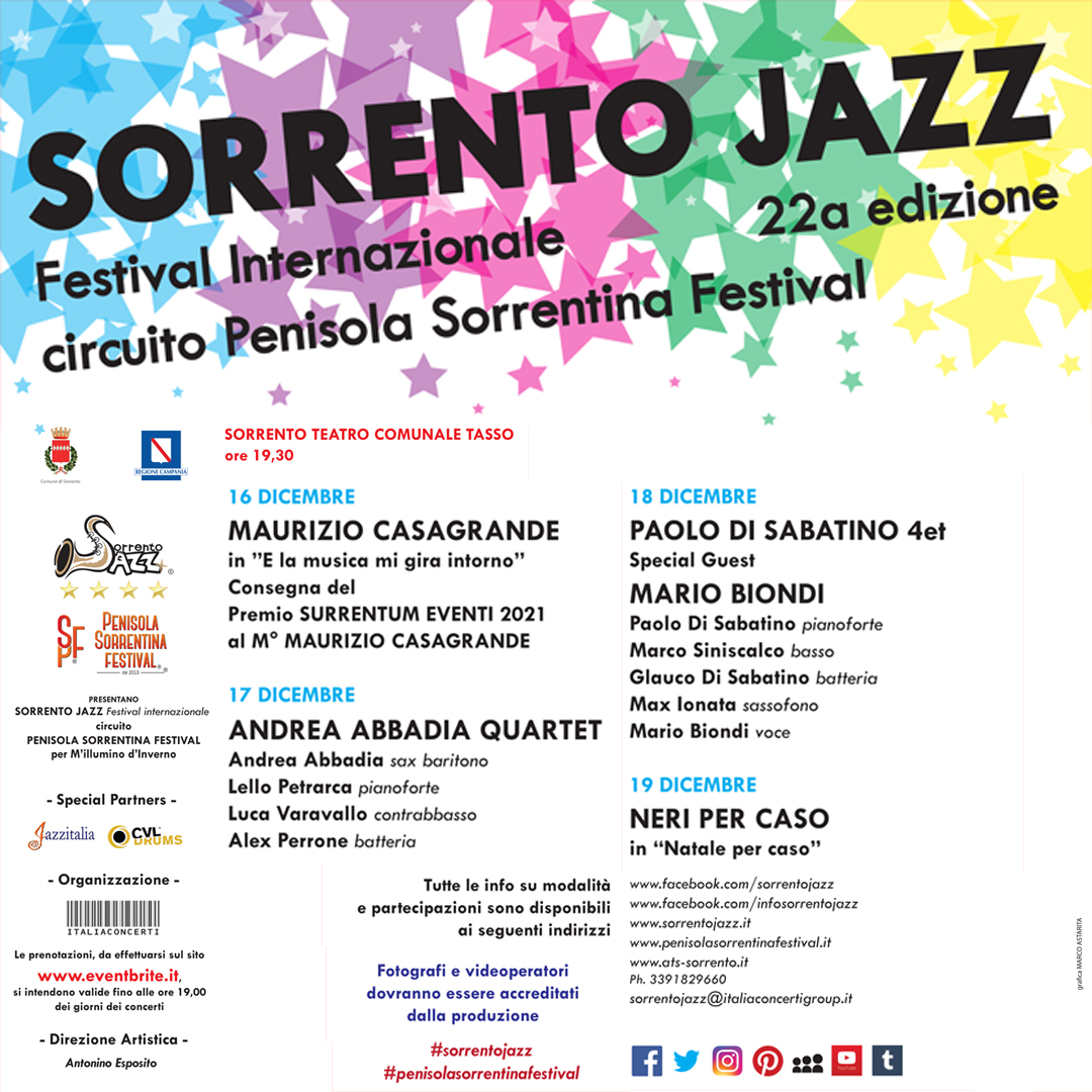 Sorrento Jazz Festival Internazionale-Penisola Sorrentina Festival 22a Edizione 