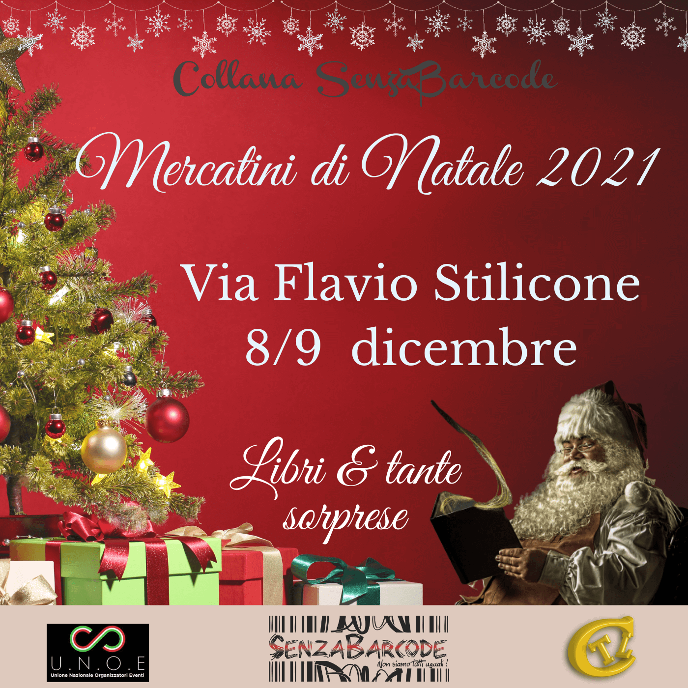 Natale in via Flavio Stilicone con SenzaBarcode