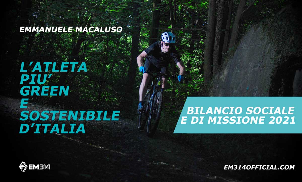 Foto 2 - Sport e sostenibilità: Emmanuele “EM314” Macaluso - L’atleta più green e sostenibile d’Italia pubblica il suo secondo Bilancio Sociale