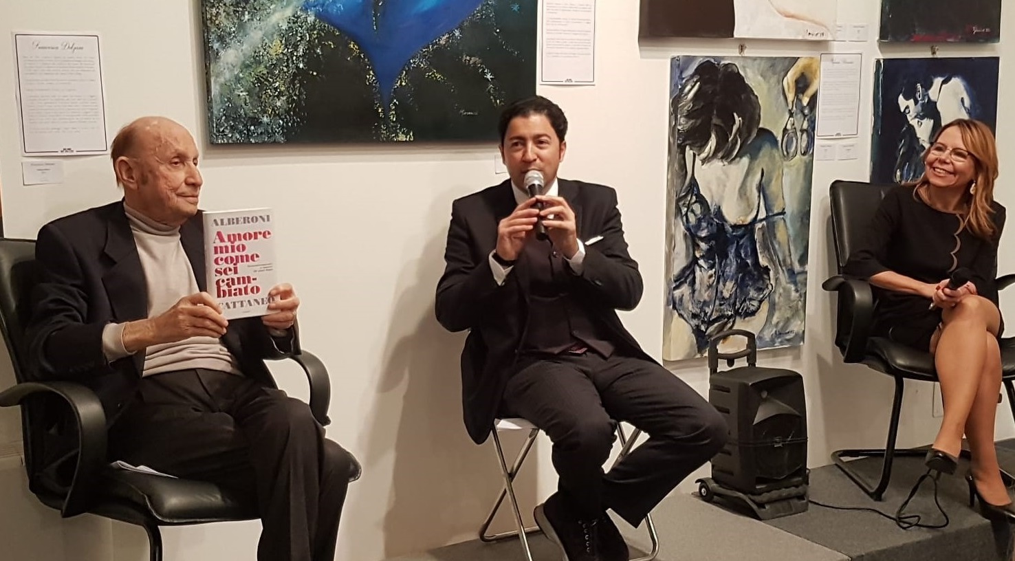 Salvo Nugnes e Francesco Alberoni alla Milano Art Gallery per la mostra sull’Amore
