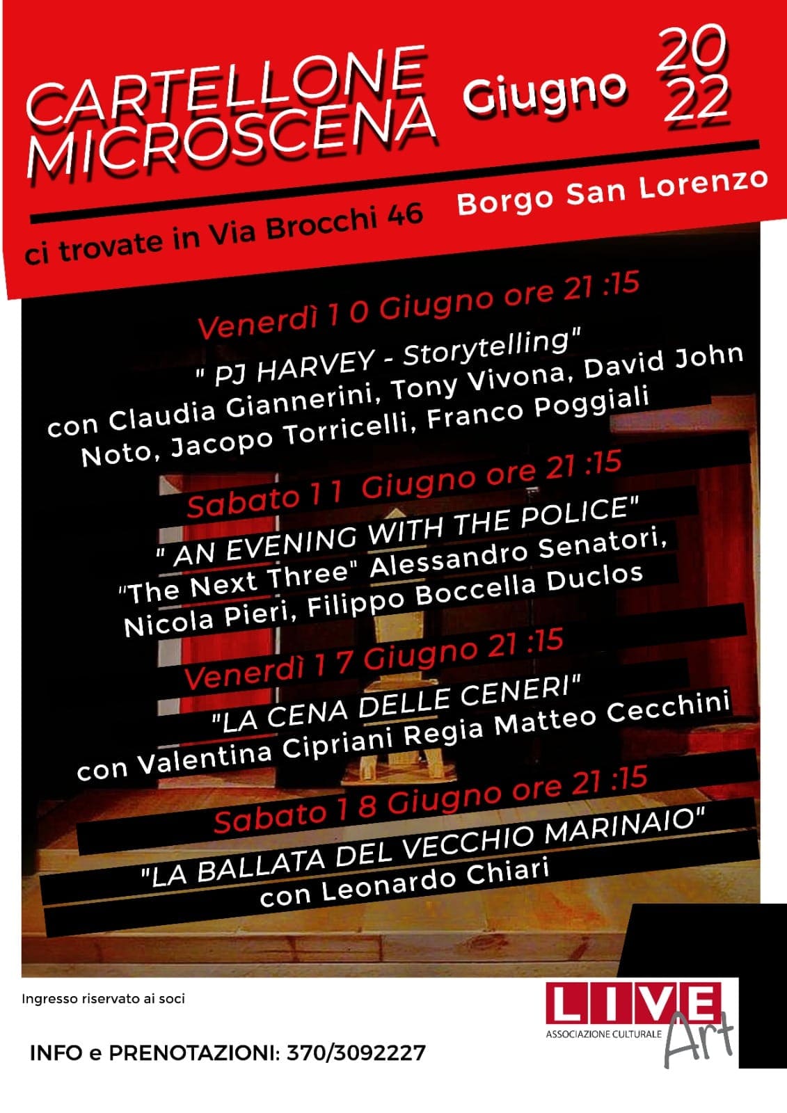 Microscena a Borgo San Lorenzo - FI. Musica sul palco