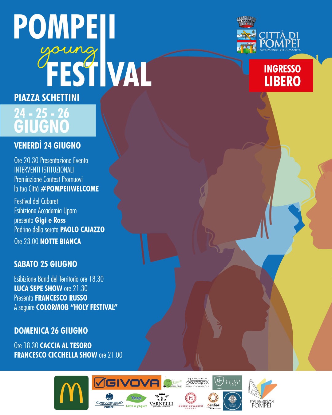 Pompeii Young Festival: la prima edizione tra spettacolo, sport e sociale