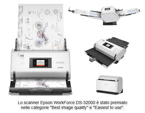 Foto 2 - Gli scanner Epson premiati con  sette DataMaster Lab Awards  per facilità d’uso e miglior qualità delle immagini