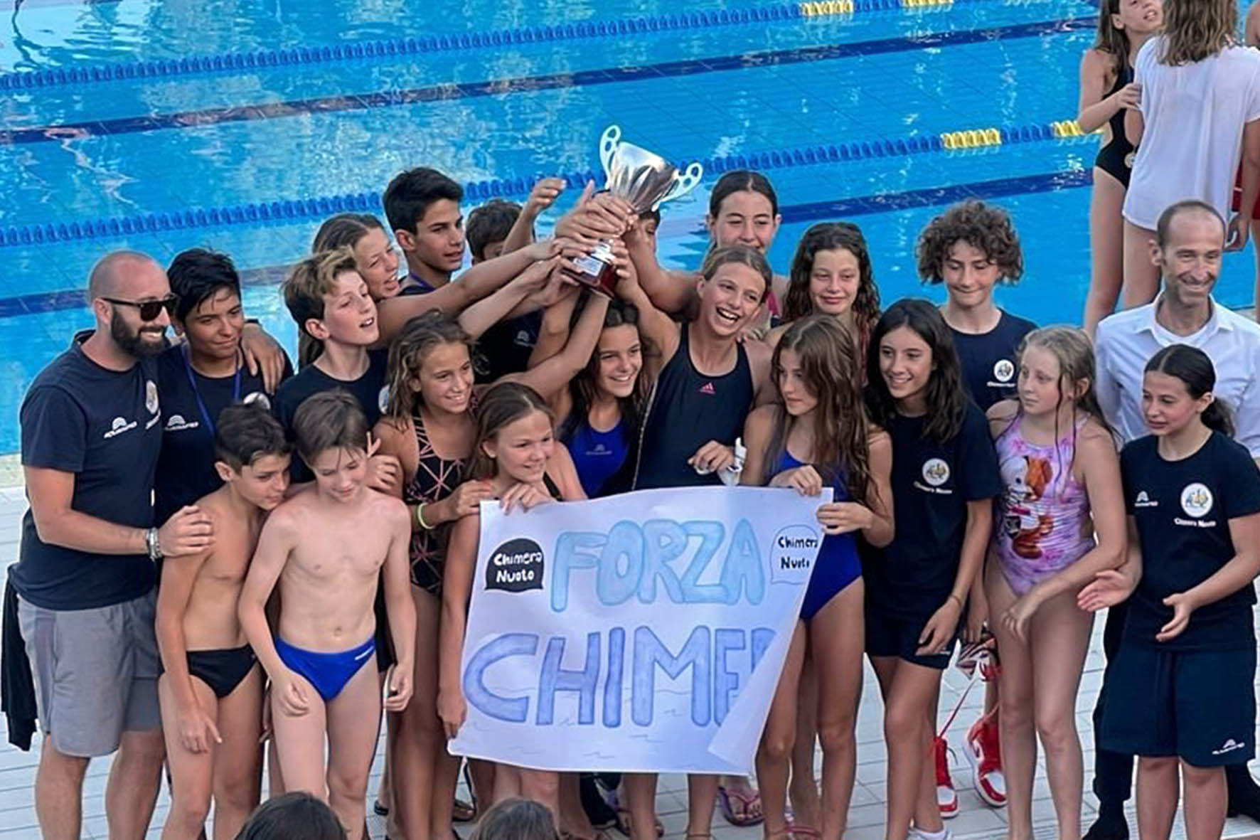 Foto 1 - La Chimera Nuoto è seconda al Campionato Regionale Estivo Esordienti A