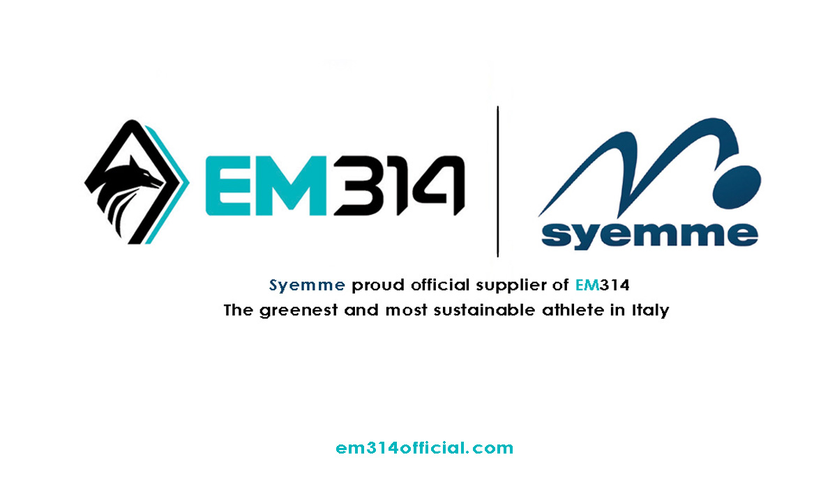 Ufficializzata la partnership tra Syemme e EM314 - l’Atleta più green e sostenibile d’Italia