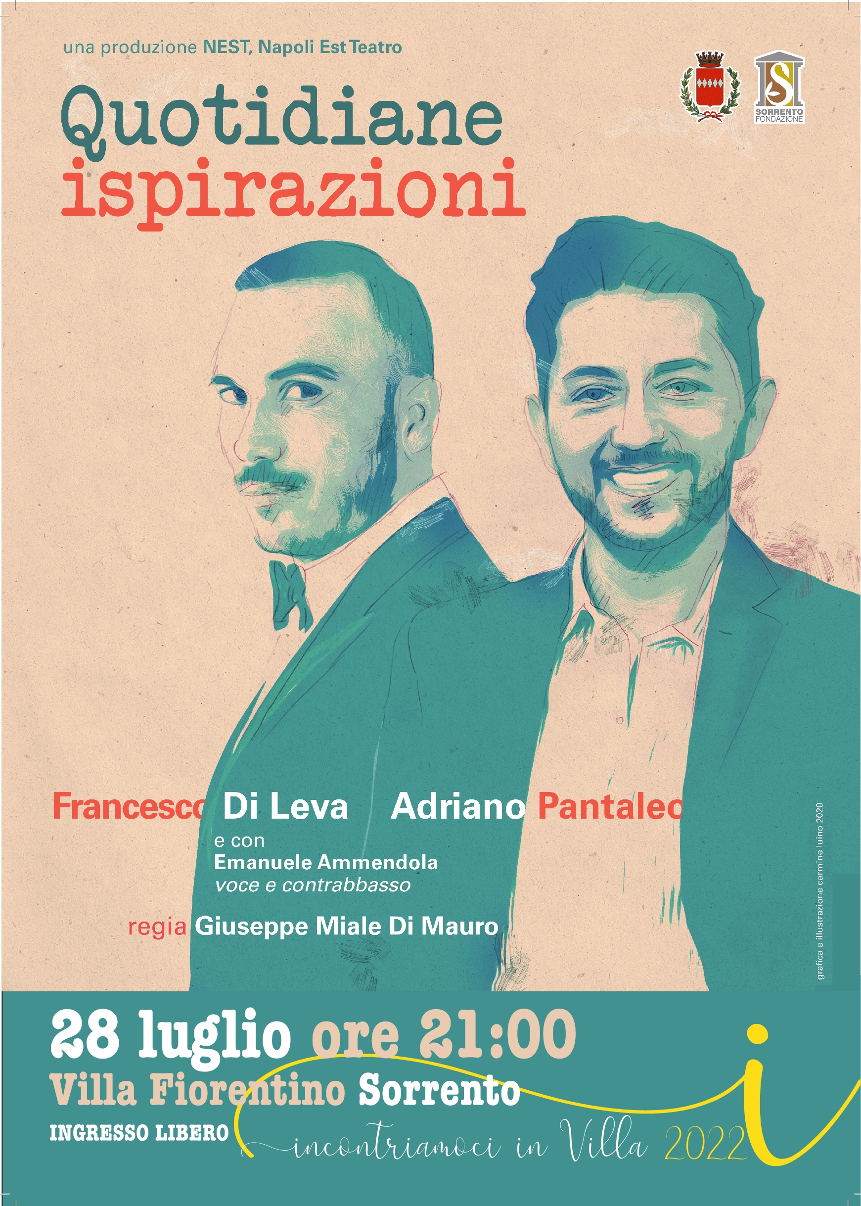 “Quotidiane Ispirazioni” con Francesco di Leva e Adriano Pantaleo 