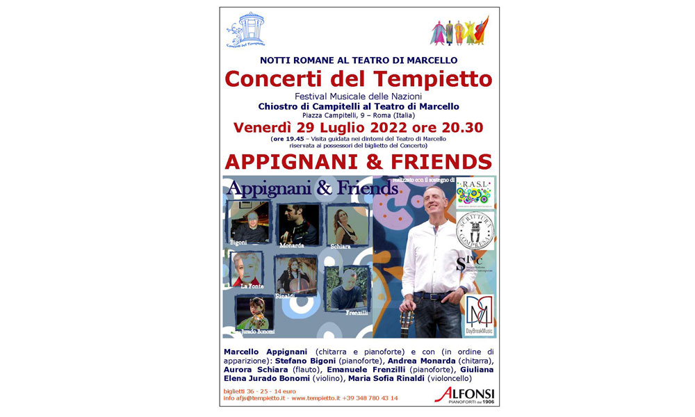 Foto 1 - “Appignani & Friends” evento speciale al Chiostro di Campitelli al Teatro di Marcello di Roma