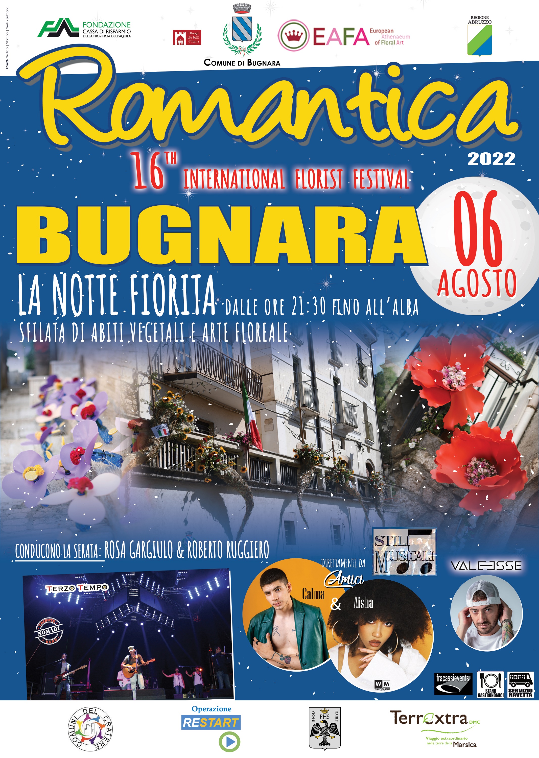 Bugnara: il 6 agosto torna Romantica il Festival floreale famoso nel mondo