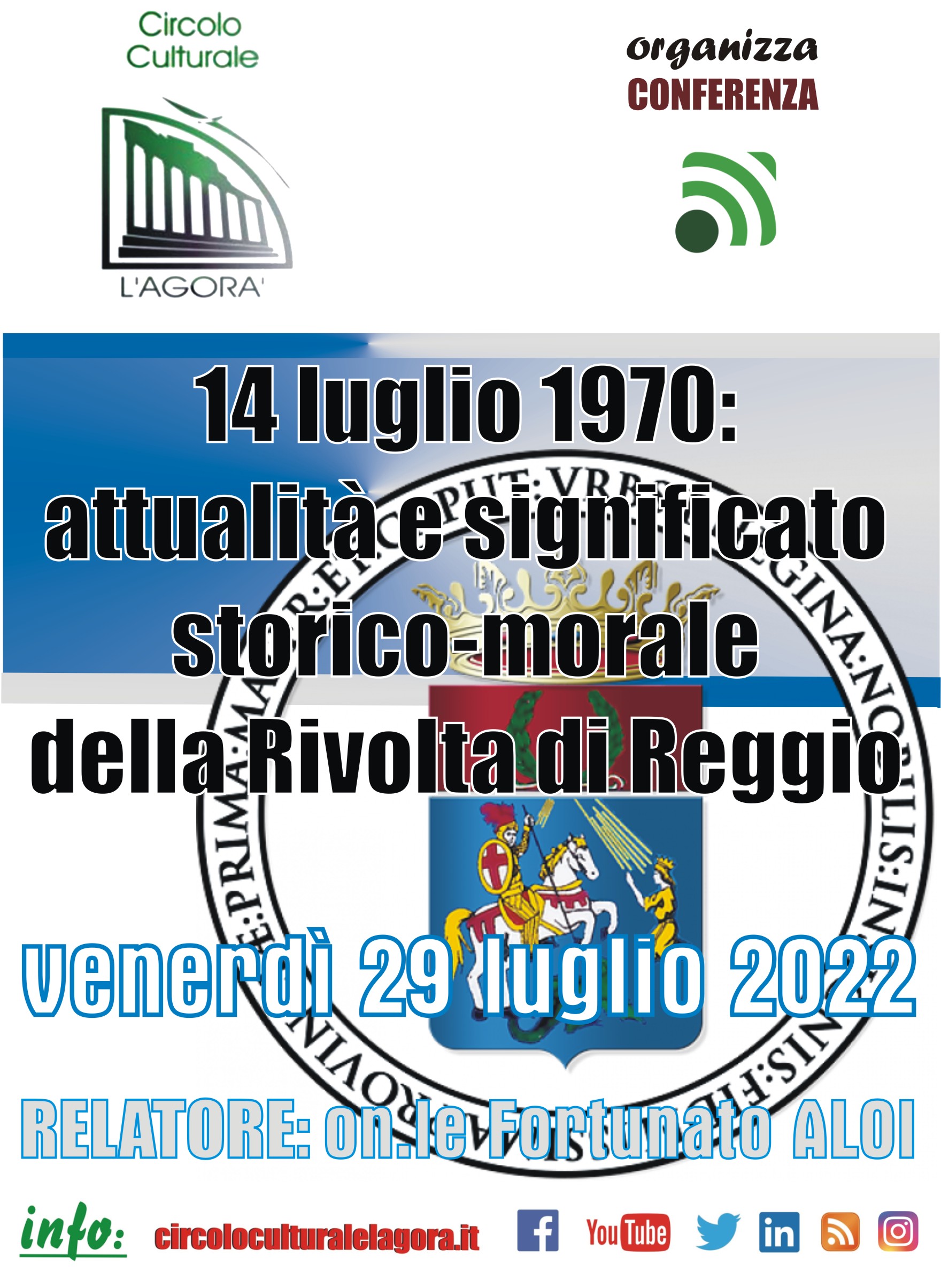 14 luglio 1970: attualità e significato storico-morale della Rivolta di Reggio