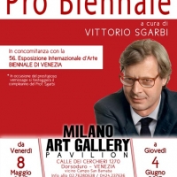 Foto 1 - Alla Milano Art Gallery di Venezia dall’8 maggio la mostra “Pro Biennale” con la presenza del critico d’arte  di gran fama Vittorio Sgarbi 