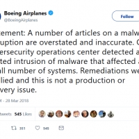WannaCryptor torna sulla scena infettando i computer della Boeing 