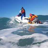 Foto 5 - K38 Italia per la sicurezza in acqua  del “Forte Village Challenge Sardinia”  e del Campionato Italiano FISW Surf Games 2018