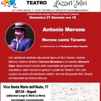 Antonio Merone in Merone canta Taranto al teatro Lazzari Felici