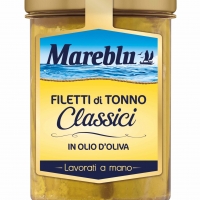 Filetti di Tonno in vetro Mareblu: la novit� che porta in tavola la qualit� e il gusto del tonno lavorato a mano