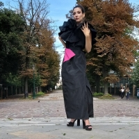 Foto 4 - L’Haute Couture di Fabiana Gabellini e lo charme dell’attrice Carlotta Galmarini al Festival del Cinema di Venezia