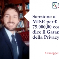 Sanzione al MISE per € 75.000,00 cosa dice il Garante della Privacy
