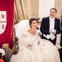 Gran Ballo di Sissi a Palazzo Brancaccio con Samanta Togni e il marito Mario Russo