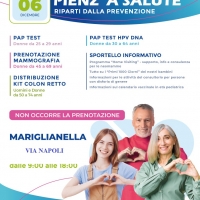- Mariglianella, Comune ed Asl Na 3 Sud ripartono dalla Prevenzione con “Pienz’a salute” il 6 dicembre in Via Napoli.