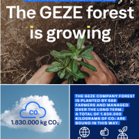 Ancora più impegno per ambiente e sviluppo: GEZE dona e personalizza un albero per ogni nuovo contatto 