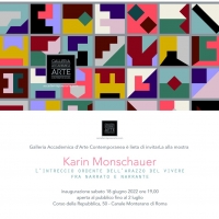 Foto 1 - La Galleria Accademica presenta Karin Monschauer. L’intreccio ordente dell’arazzo del vivere fra narrato e narrante