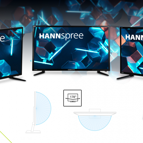 Riproduzione multimediale immediata sui nuovi display di grande formato di HANNspree