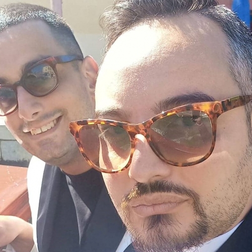 Nunzio Bellino e Giuseppe Cossentino, divi di Venezia 79: sono dei dandy moderni con gli occhiali DStyle