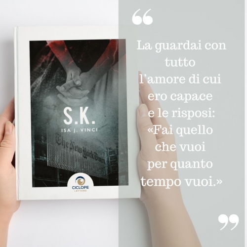 Isa J. Vinci pubblica il suo romanzo dal titolo S.K
