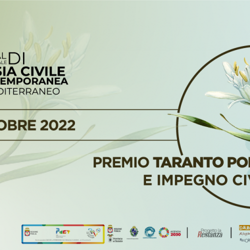 Premio Taranto Poesia e Impegno Civile: Taranto dal respiro internazionale grazie a 'Primo' Festival