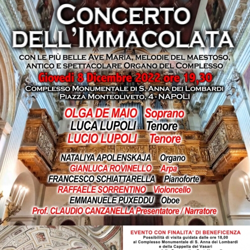 Tradizionale Concerto dell�Immacolata 2022 di Noi per Napoli 