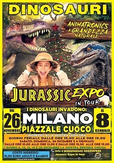 Milano: fantastico ritorno al passato, per vivere la preistoria con “Jurassic Expo in Tour”