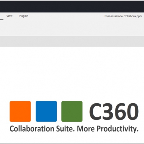 Foto 3 - ONLYOFFICE all’interno della piattaforma C360: servizi cloud per la comunicazione, collaborazione e produttività