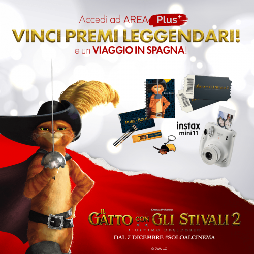 COMUNICATO STAMPA - A Mondovicino Shopping Center �Vinci premi da favola con Il Gatto con gli stivali 2 - L�ultimo desiderio�