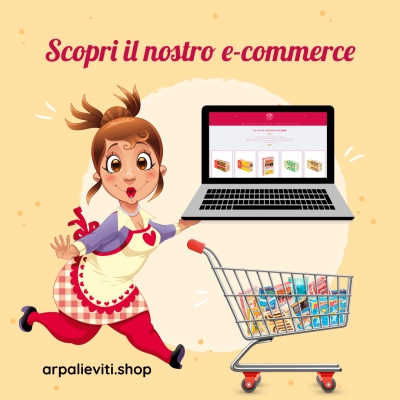 Apre il negozio online www.arpalieviti.shop per gli acquisti in rete anche da smartphone