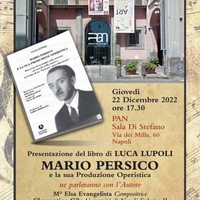 Foto 2 - Presentazione al Pan di Napoli del libro di Luca Lupoli Mario Persico e la sua produzione operistica 
