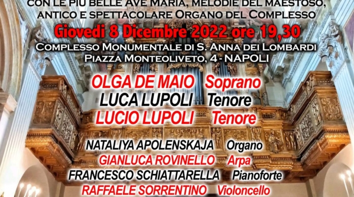 Tradizionale Concerto dell’Immacolata 2022 di Noi per Napoli 