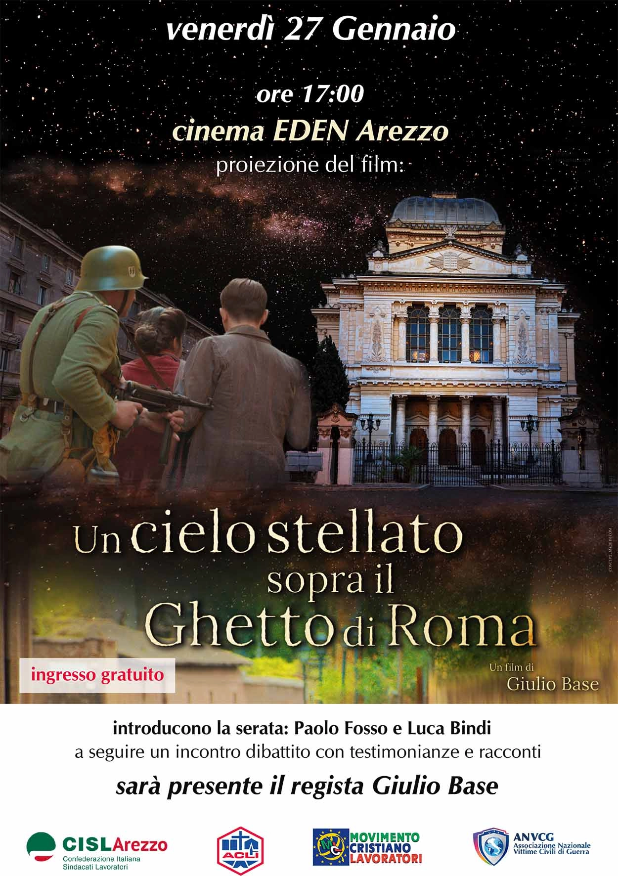 Foto 1 - “Un cielo stellato sopra il ghetto di Roma” la Shoah raccontata con il cinema