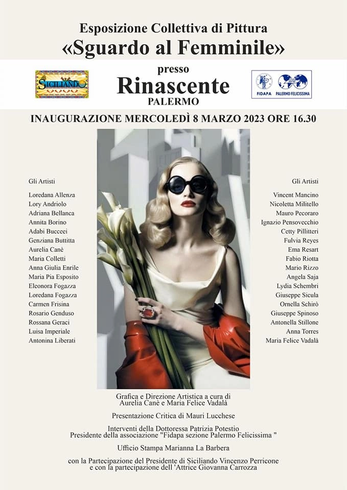 Foto 1 - Arte contemporanea e donne, “La Rinascente” di Palermo ospita le opere di oltre trenta artisti in occasione della mostra “Uno sguardo al femminile”