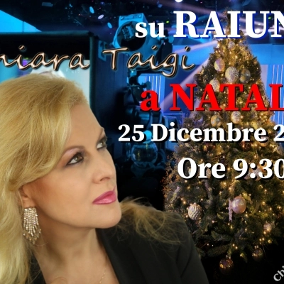 CHIARA TAIGI su RAIUNO a Natale 2022 ore 9:30! Appuntamento 25 Dicembre 2022 in  in TV su Uno Mattina in Famiglia!